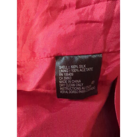 Tahari Detachable Strap A Line Fit Flare Red Dress Size 2 - Picture 8 of 8